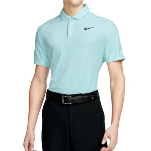 NIKE GOLF TIGER WOODS TECH PIQUE POLO SHIRT DR5314-346 JADE ICE/BLACK L-TALL